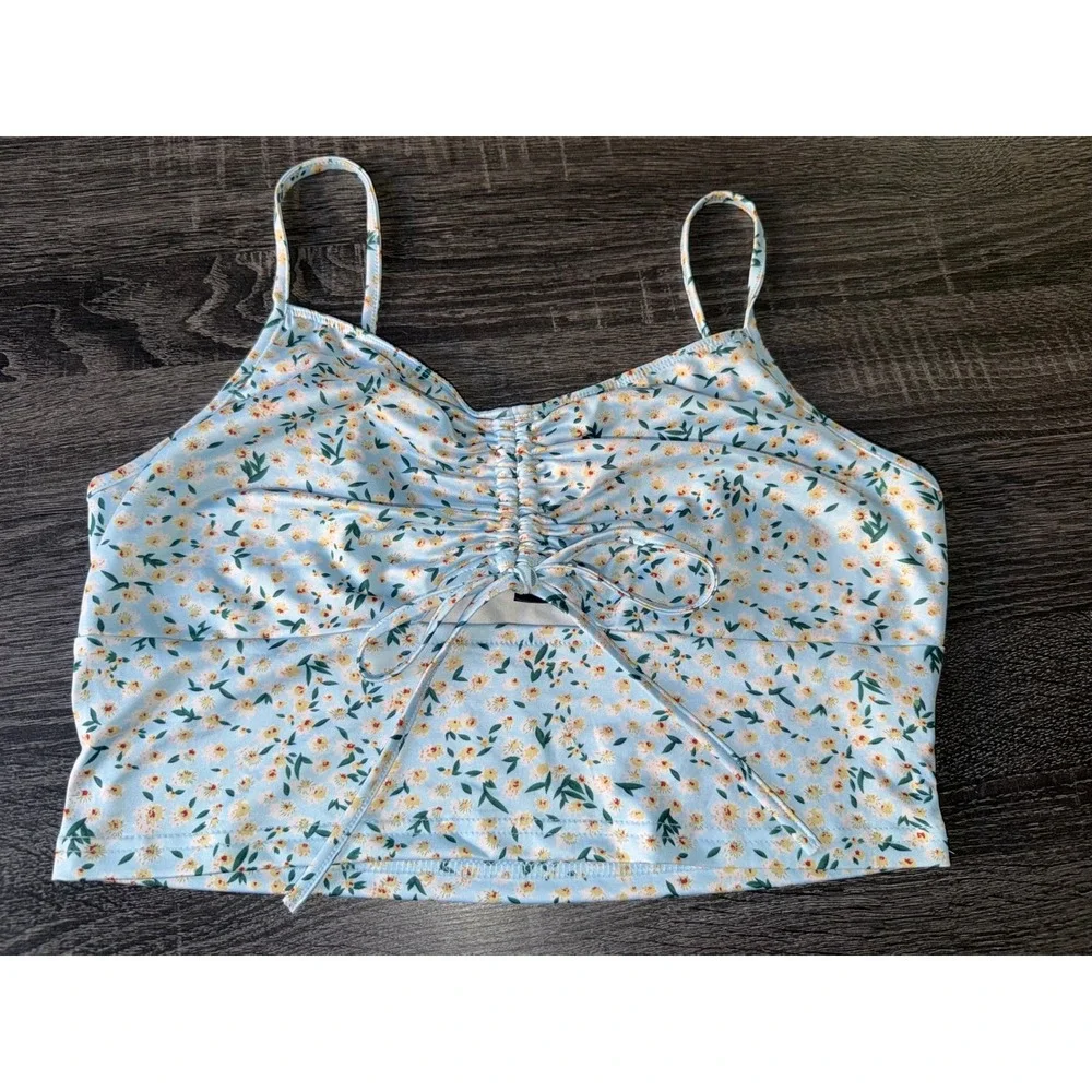 SHEIN blue floral